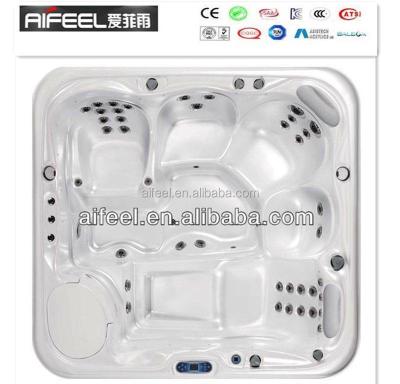 China Hot Selling Free 5 People Massage Hot Tub Acrylic Hydraulic Outdoor Plug And Play Spa Massage Hot Tub for sale