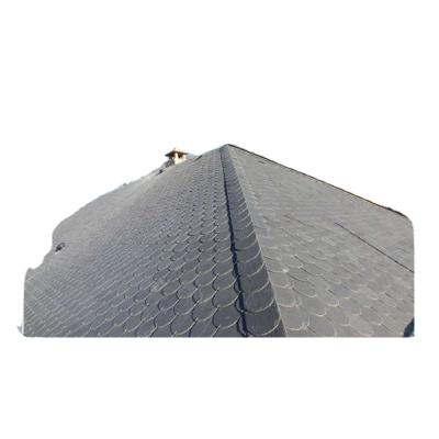 China Cheap Sales 40*20*0.5cm Natural Rectangle Black Slate Roof Slate Tile From China Traditional Factory Direct for sale