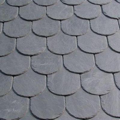 China 40*20*0.5cm Natural Natural Roofing Slate China Slate Fish Scale Fish Scale Slate Eco-Friendly Materials Traditional Unique for sale