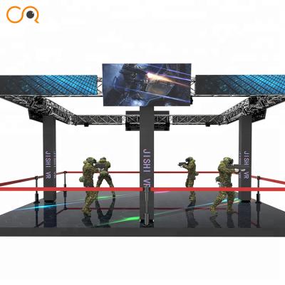 中国 Coin operated game machine dynamic standing vr simulator arena vr shooting for 4-6 people 販売のため