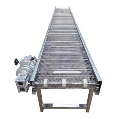 China Food Grade Corn Mesh Heat Resistant Speed ​​Adjusted Belt Conveyor With Customized Size for sale