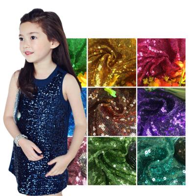 China 100% Pure Foil Wedding Tight Polyester Voile Fabric Solid Embroidery Glitter Wholesale Anti-Static Mesh Sequin Fabric for sale