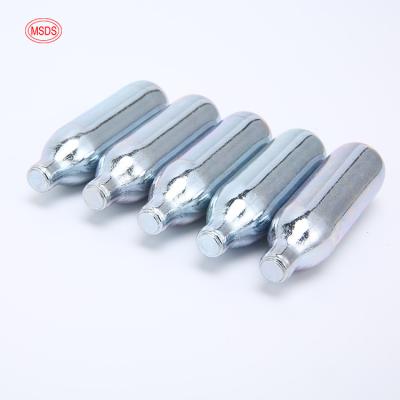 China 2021 Hot Sale Wholesale High Quality Material 8g 10.5ml Steel CO2 Cartridge Bubble Water Good Sealing Gas Cylinder For Seltzer Water for sale