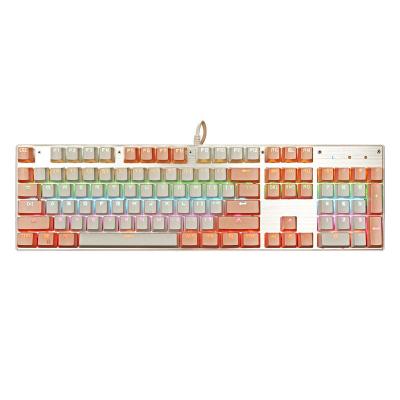 China New ZL K700 plug and play waterproof design and laser LED Russian mechanical gaming keyboard for Redragon for sale