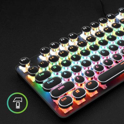 China ZL-820 RGB Mechanical Gaming Keyboard Wired Gaming Razer Mini Mechanical Mouse Set Keyboard for sale