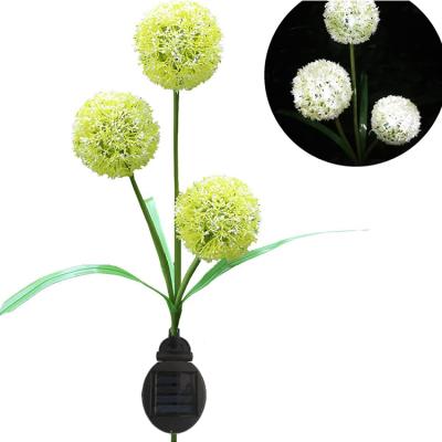 China Popular Solar Landscape Solar Waterproof Stainless Decoration Garden Lamp Amazon Dandelion Hydrangea Hydrangea Flower Light for sale