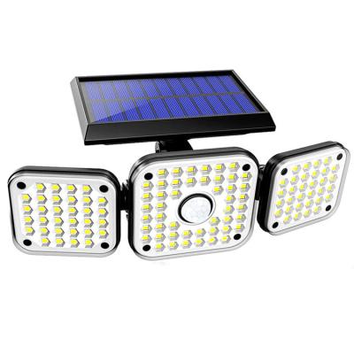 China New Style P65 Outdoor Garden Waterproof 270 Lighting 112Led Angle Outdoor Wall Mount Security Solar Powered Lights for sale