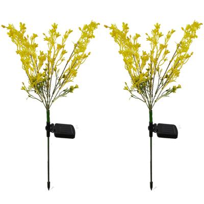 China Solar Garden Rape Flower Lamp Atmosphere Garden Landscape Decoration Golden Ground Lamp Solar Rape Flower Light for sale