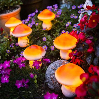 China Garden plant customized a set of three groups of garden light of the beautiful solar landscape light mushroom multi-color atmosphere for sale