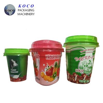 China Recyclable KOCO Plastic Packaging Cup PP Cup Packed Yogurt Milk And Juice for sale