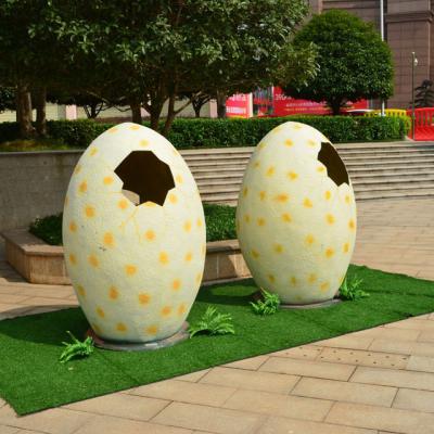 China Museum Photo-shooting Dinosaur Egg Growing Pet DINOWORLD Fiber Glass Model for sale