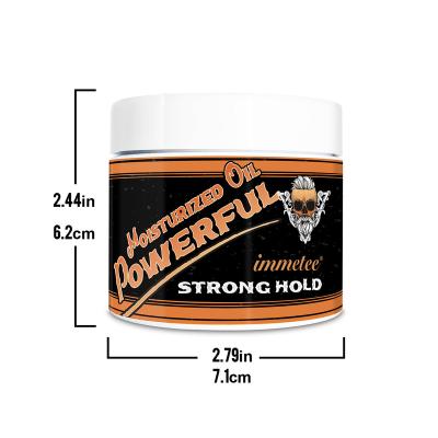 China 2022 New Immetee Organic Hold Organic Hair Pomade Mens Strong Shine Hair Wax For Mens Hair Styling for sale