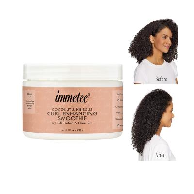 China Private Label Organic Curly Hair Care Immetee Organic Anti Frizz Nourishing Hair Cream For Hair Styling for sale