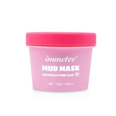 China Immetee Moisturizing Cream Hydrating Australian Pink Clay Mask For Face Care Private Label Facial Skin Care Products for sale