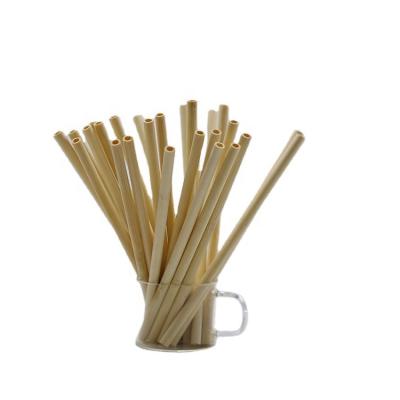 China Sustainable Bamboo Straw Natural Bamboo Children's Bar Milk Tea Can Be Biodegradable Green Straw for sale