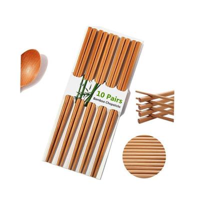 China Sustainable White Reusable Chopsticks Sushi Sticks Carbonized Bamboo Chopstick for sale