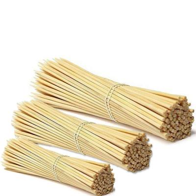 China New type barbecue skewer sale non-stick pit bamboo stick custom made bamboo barbecue material for sale