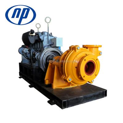 China Solid Diesel Engine 100DL Slurry Pump Corrosion Resistant Low Drive Weight for sale