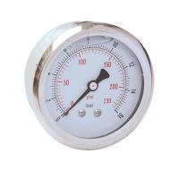 Κίνα 21/2» το υγρό γέμισε το μετρητή πίεσης, 0-230 PSI/φραγμός, η 1/4 πλάτη BSP τοποθετεί, περίπτωση ανοξείδωτου και ορείχαλκος εσωτερικοί προς πώληση