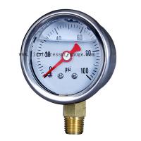 China 40mm 100psi de Maat van de Brandstofdruk met 1/8 NPT zet lager op Te koop