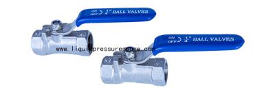 China Stainless Steel 1 PC Ball Valve Standard Port 1/4 NPT Female To Female for sale