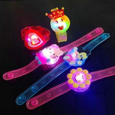 China Eco friendly Fashion Light-Up Toys Flashing Wrist Band Happy Luminous Hand Ring Led Bracelet Children Party Toy for sale