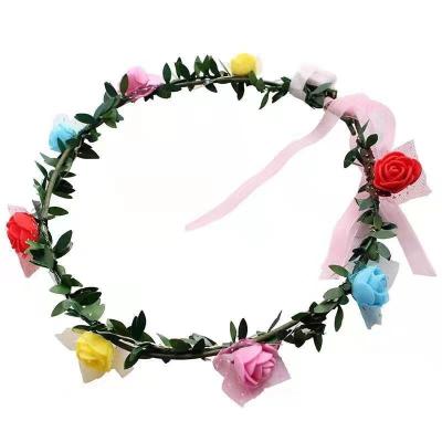 China Flashing Led Halloween luminous party supplies luminous garland headwear suitable for Christmas children's hair accessories for sale