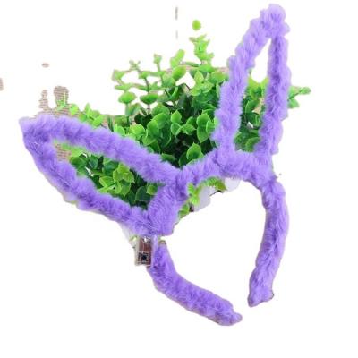 China LED Light-up Toys headband plush led flashing rabbit bunny ear glowing Luminous rabbit ear headbands for sale