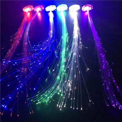 China Flashing Led Toys LED Flash Braid Light Up Hair Fiber Colorful Butterfly Luminous Braids For Party Or Festival for sale