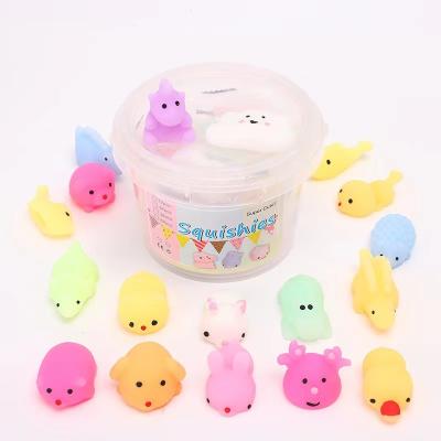 China Pretty Gift Random Decompression Animal Dumplings Pinch Music Vent Toys Cute Anime Cartoon Squishy Animals Toys for Children for sale