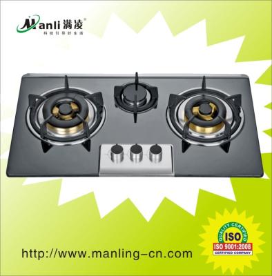 China Stainless Steel Three Burner Gas Stove for sale