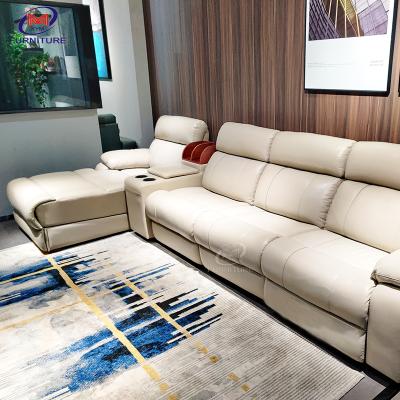 China Durable Foshan Living Room Office Room Furniture Luxury Modern Executive Leather Commercial Modular Sofa for sale