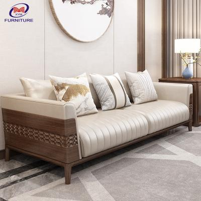 China Durable Handmade Sofa Set Living Room Furniture Sets Armrest Upholstered Wood Sectional Couch for sale