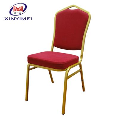 China Comfortable Durable American Style Cushion Iron Banquet Chair for sale