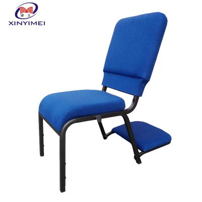 China Modern popular and hot selling church chair with kneeler, chair for church for sale