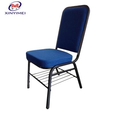 China Commercial furniture factory price new design link church chair with shelf wholesale for sale