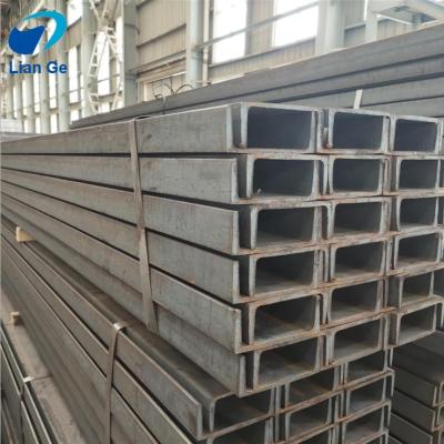 China Wall Construction LianGe Black Mild Steel Channel Low Alloy Carbon Steel Channel à venda