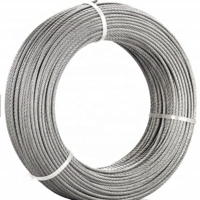 China Liange 12mm 30mm Round Wire Steel Wire Rope Galvanized High Tensile Steel Wire Rope Wire zu verkaufen