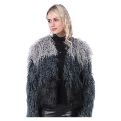 China Anti-wrinkle Autumn-Winter Women's Vintage Casual Coat Mid-Length Radish Silk Fox Fur Grass European Station Style Faux Fur Outerwear for sale