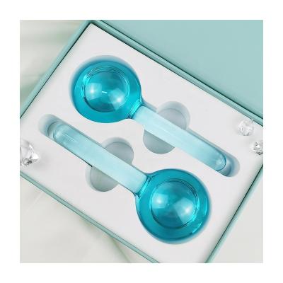 China Wholesale Custom Skin Care Beauty Face Massager Ball Magic Blue Private Label Ice Facial Globes for sale