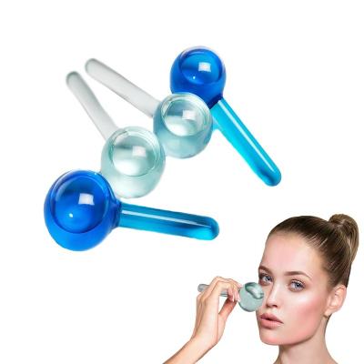 China Blood Vessels Removal Skin Care Beauty Face Roller Magic Magic Face Massager Ball Ice Cooling Dark Blue Facial Globes for sale