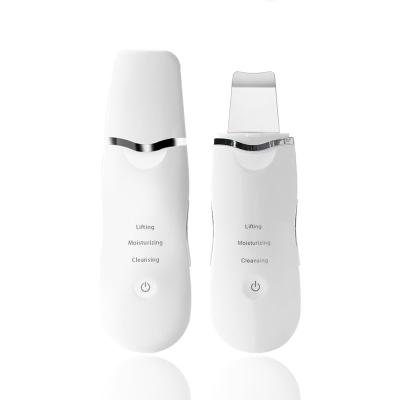 China Ultrasonic Cleansing Spatula Shrink Pore Face Massager Skin Scrubber Ultrasonic Face Skin Scrubber for sale