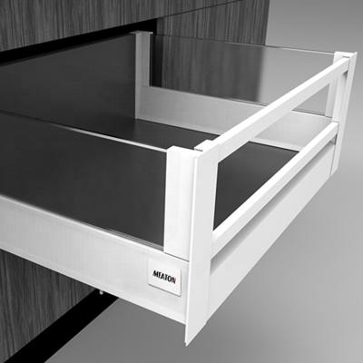 China Best Selling Modern OEM Meaton Amazone Interior Box with Side Extended Glass and Front Panel with Square Enclosure Drawer Slides Channel for sale