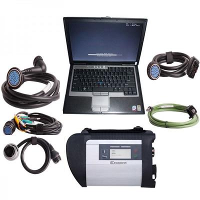 China 2015.09V MB Sd schließen Stern-Diagnosen-MERCEDES-BENZdiagnosescanner des Vertrags-4 plus Laptop Dells d630 an zu verkaufen