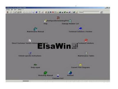 China Audi - VW ELSAWIN 4.0 Automotive Diagnostic Software With Multi - Languages for sale