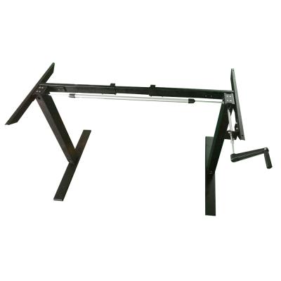 China Desks Bestever Manual Crank Desk Frame (Two Segment Height Adjustable, Max. Load 100 Kg, Rectangular Tube Legs) for sale