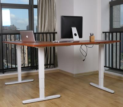 China Commercial L Shaped Electric Furniture 3-Leg Height Adjustable Standing Desk Only W/Triple Standing Corner Motor, Ergonomic Sit Stand Up Desk View for sale