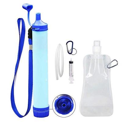 China Portable Mini Bottle Emergency Water Filter Outdoor/Hiking/Camping/Camping Outdoor Travel Survival for sale