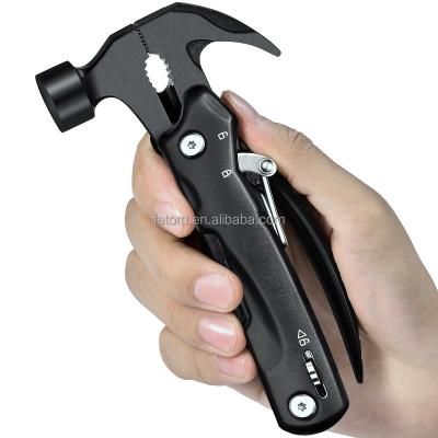 China Lightweight Machinist Hammer Small Multitool Stainless Steel 14 in 1 Ax Hammer for sale