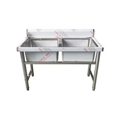 China Restaurant Hot Sale & High Quality Double Bowl Washing Sink Commercial Stainless Steel Sink Stainless Steel Lab Sink For Kitchen Use for sale